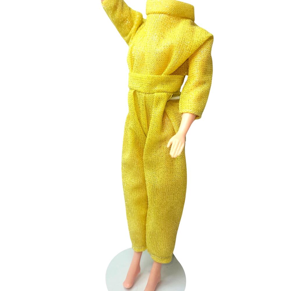 1970's Vintage Barbie Gold Glitter Jumpsuit (NO DOLL)